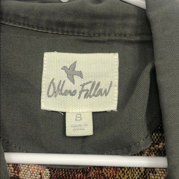 Others Follow floral accent olive green zip light jacket New Condition Small - Picture 4 of 7